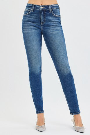 Tummy Control Mid Rise Ankle Skinny