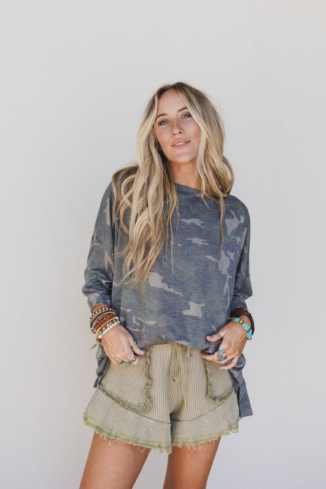Country Girl Camo Top - Olive