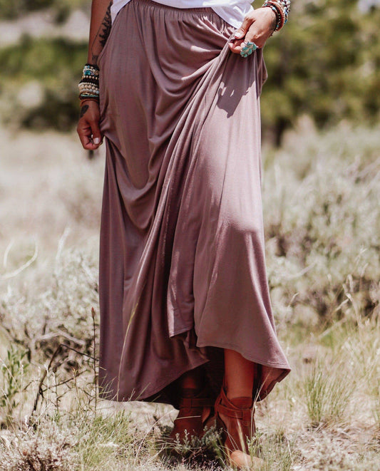 Mocha Maxi Skirt