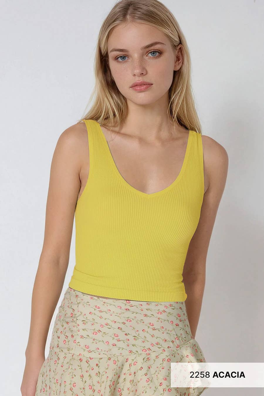 Reversible Ribbed Crop Top