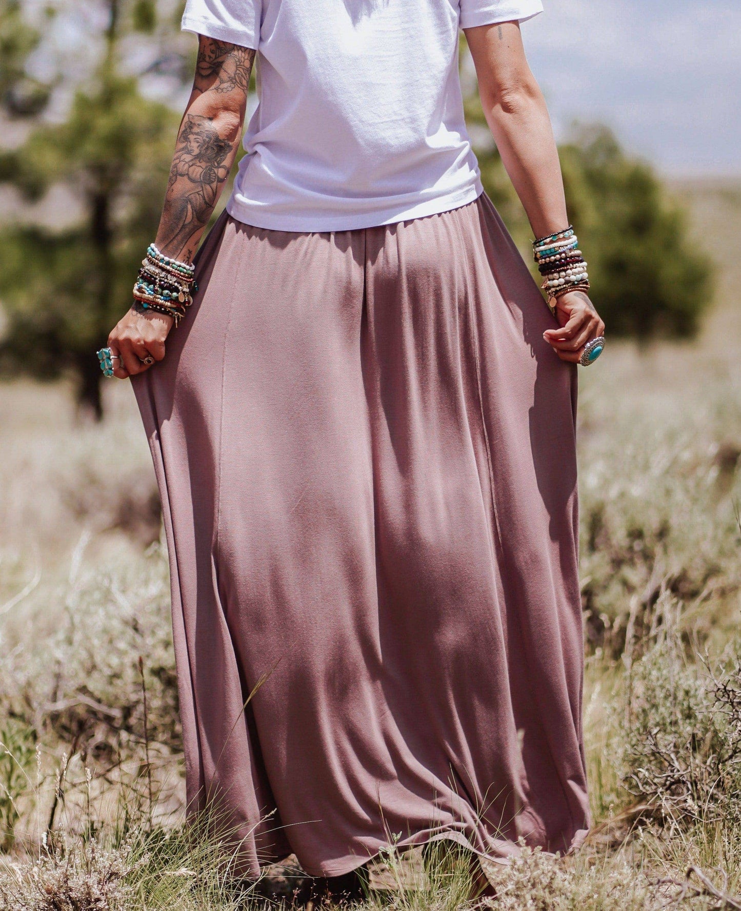Mocha Maxi Skirt
