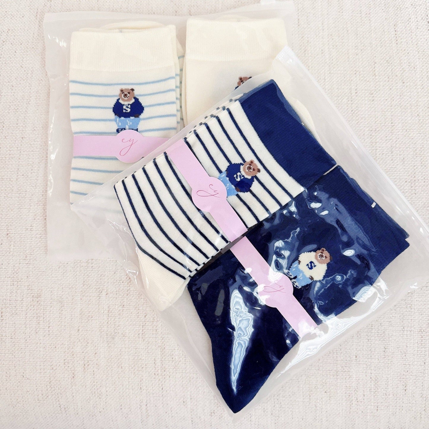 Preppy Bear Socks Set