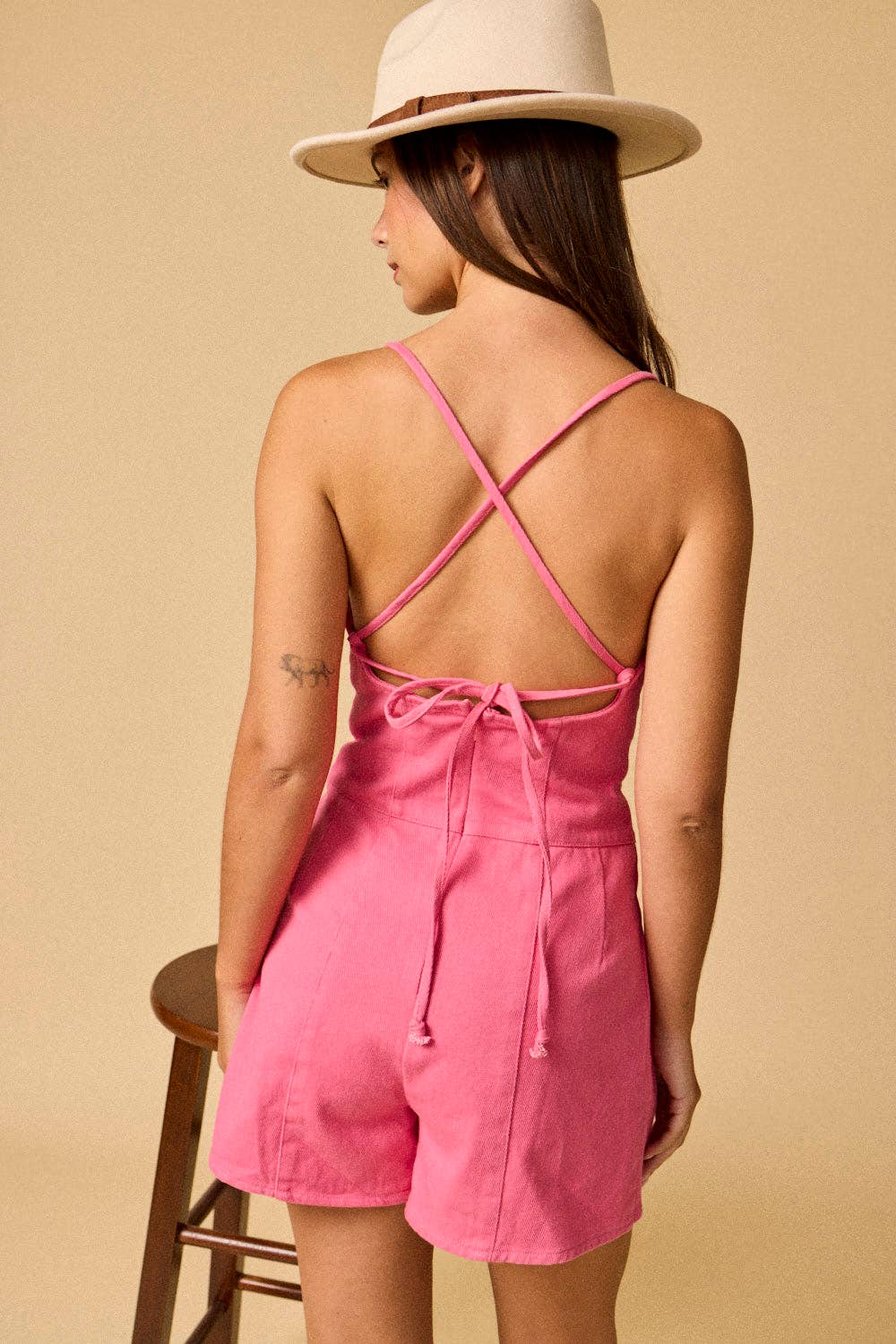 PR50189 - Kailee Denim Romper