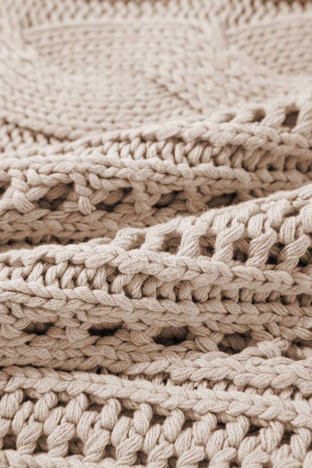 Emma Cable Knit Cropped Sweater