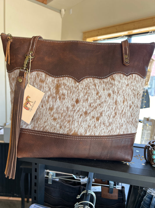 Cowhide Leather Tote CC