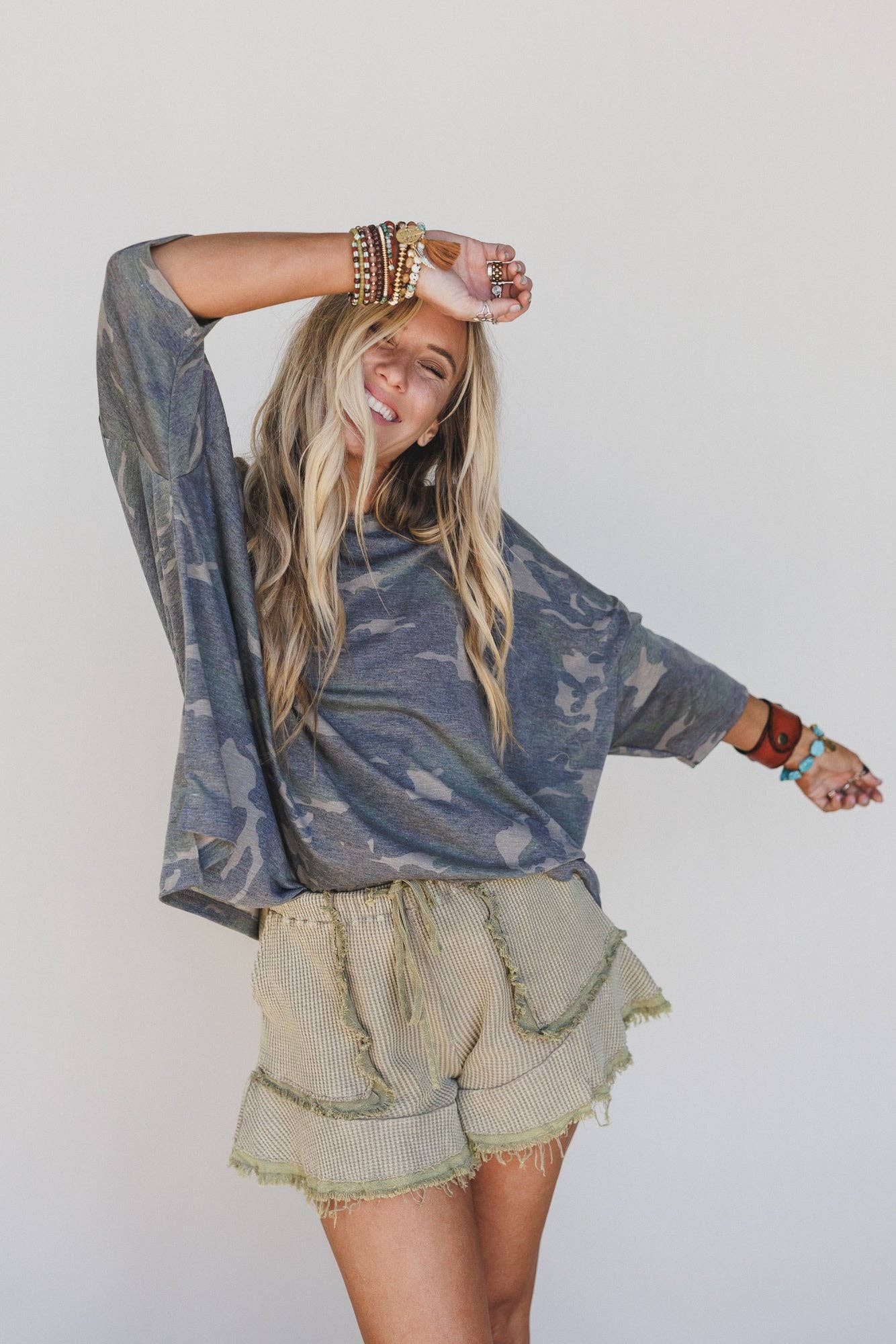 Country Girl Camo Top - Olive