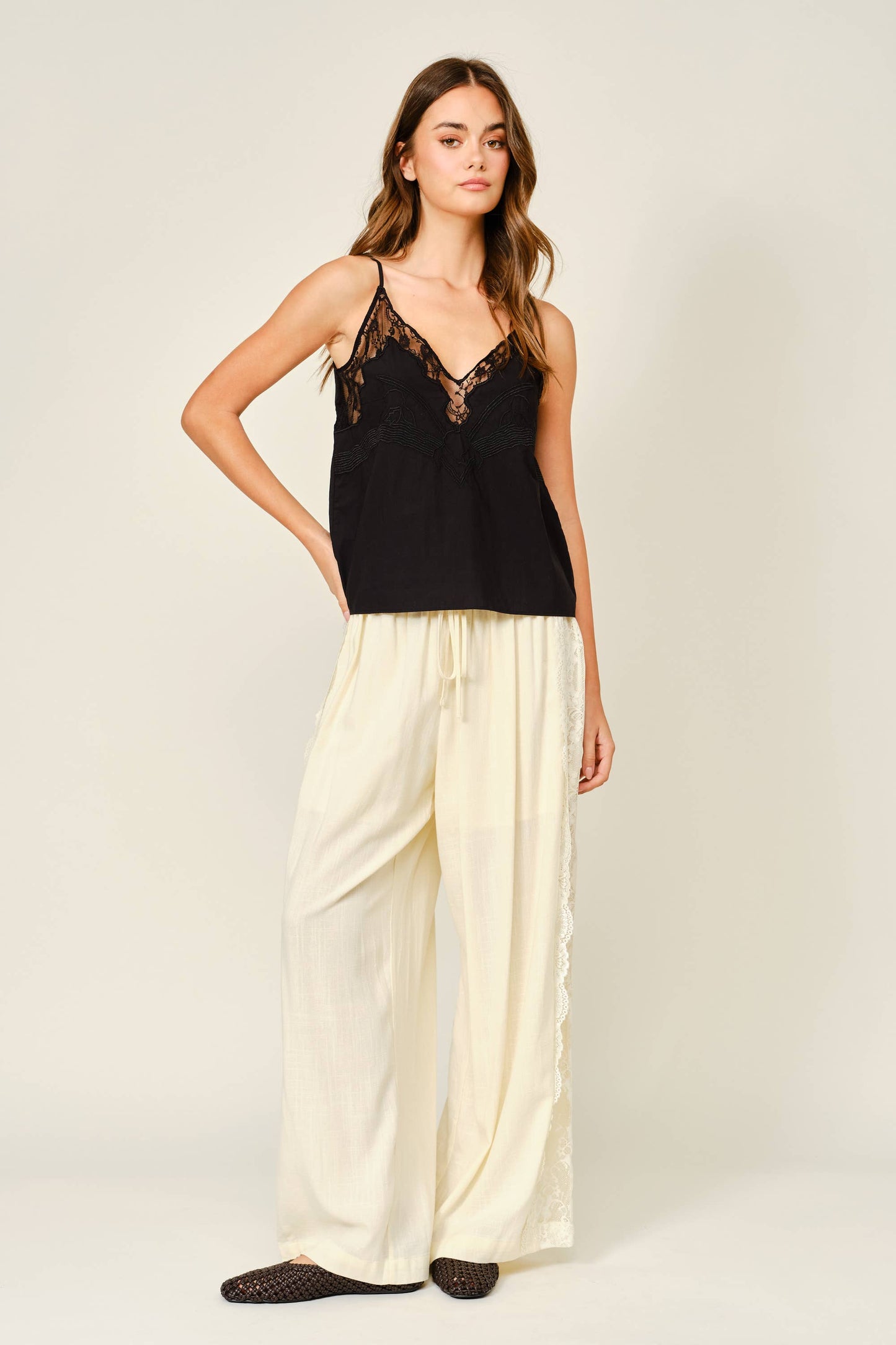 LACE DETAIL LOUNGE WEAR CAMI