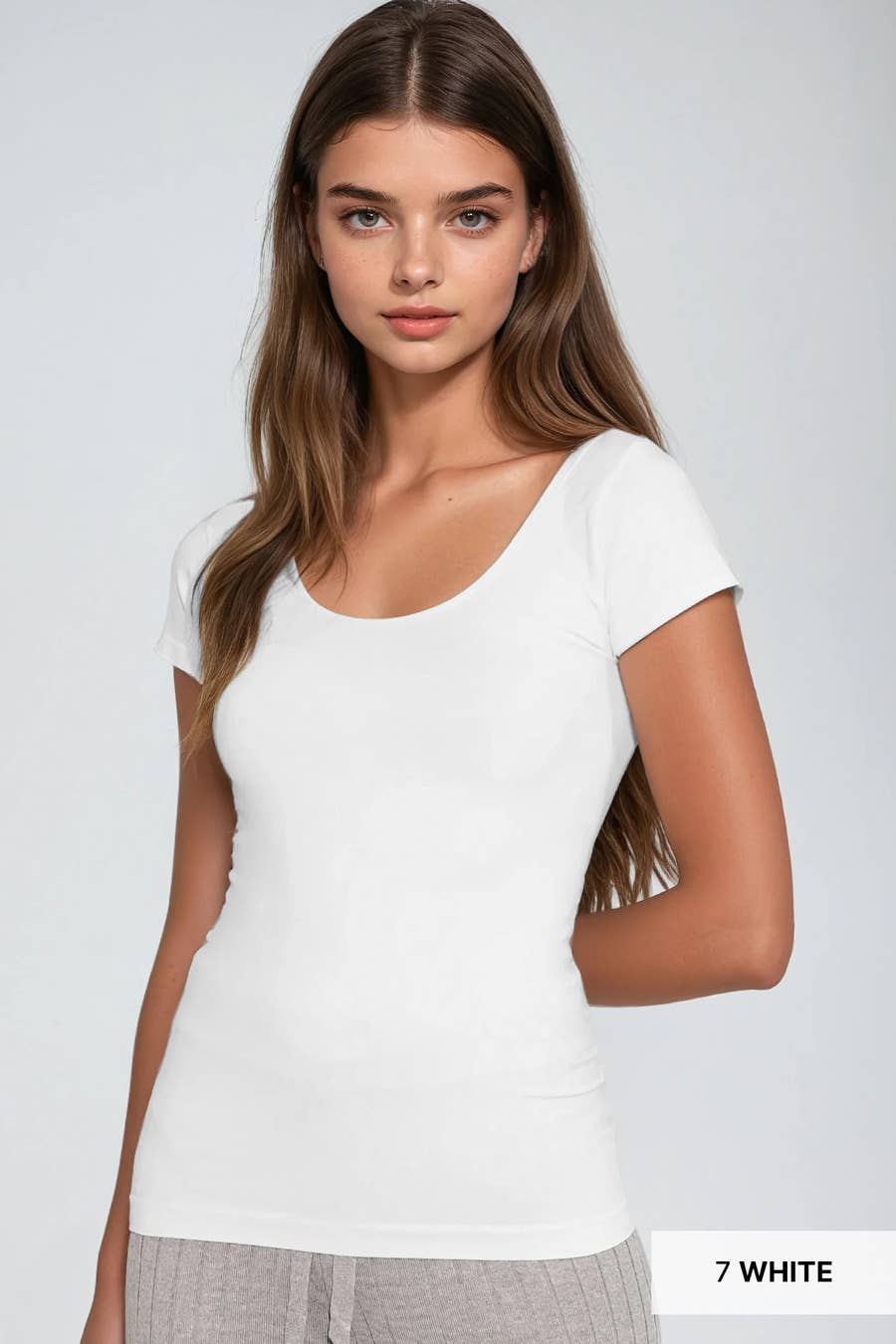 Cap Sleeve Scoop Neck Top