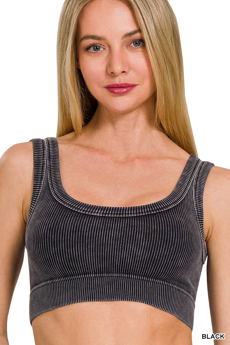 Ribbed Crop Tank