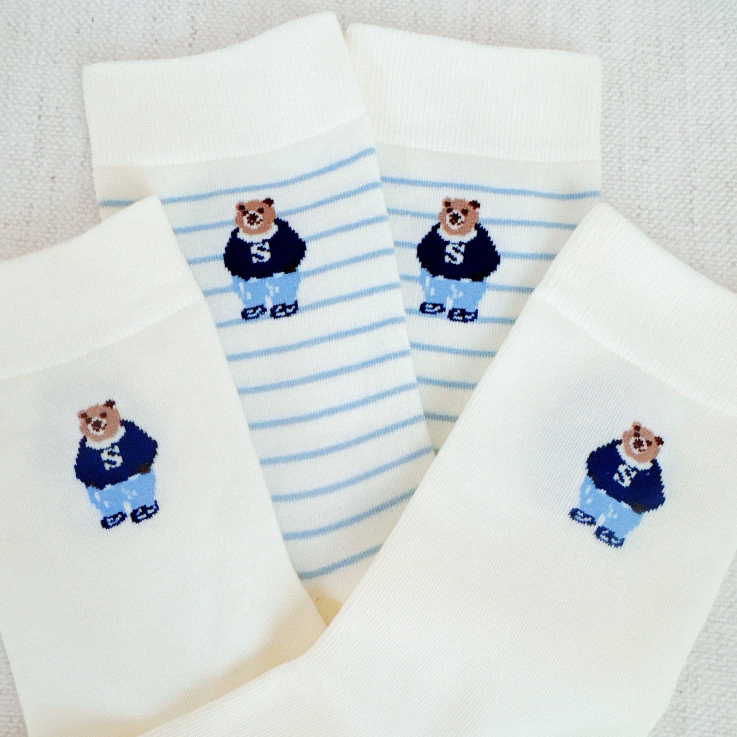 Preppy Bear Socks Set