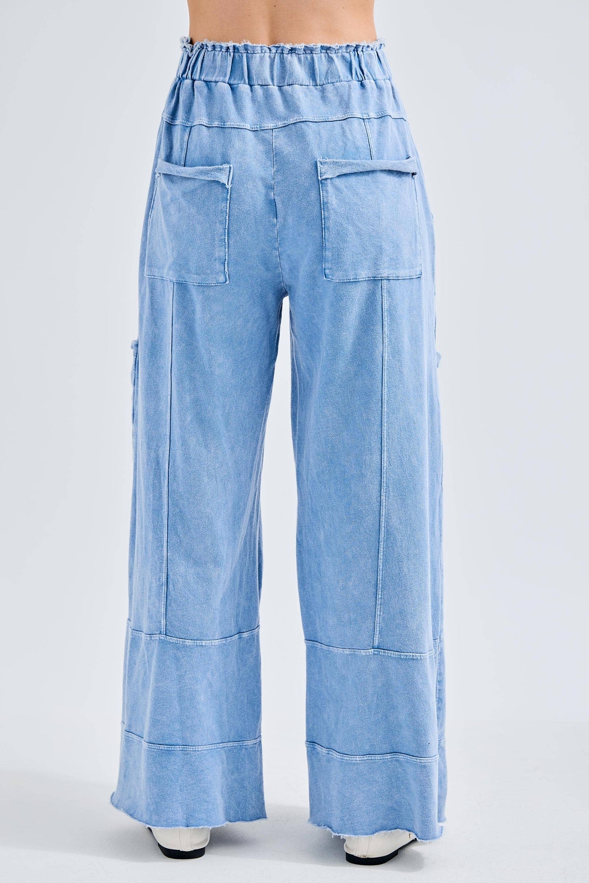 BEST Mineral Wash Wide leg Cropped pants HP5524