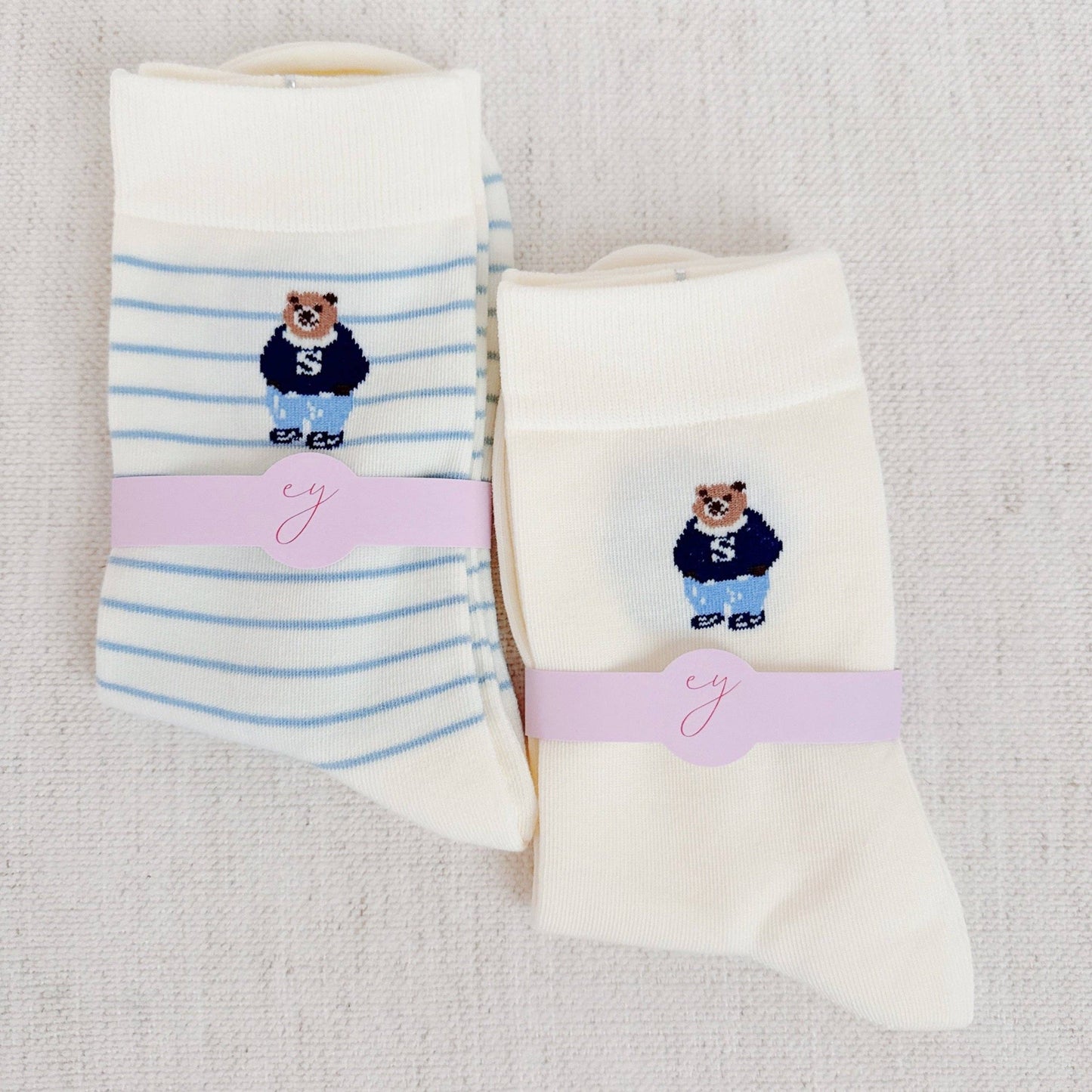 Preppy Bear Socks Set