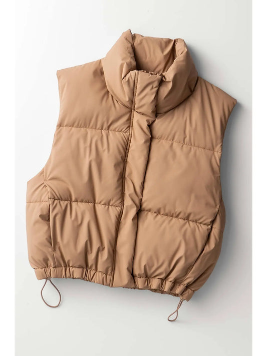 Essential Puffer Down Vest with Adjustable Hem