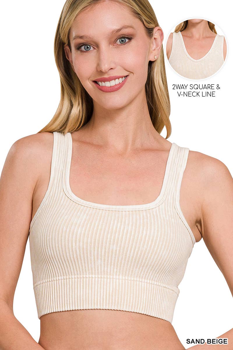 Ribbed Crop Tank