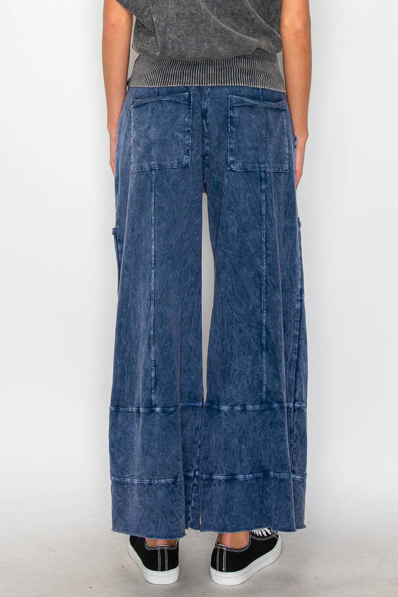 BEST Mineral Wash Wide leg Cropped pants HP5524