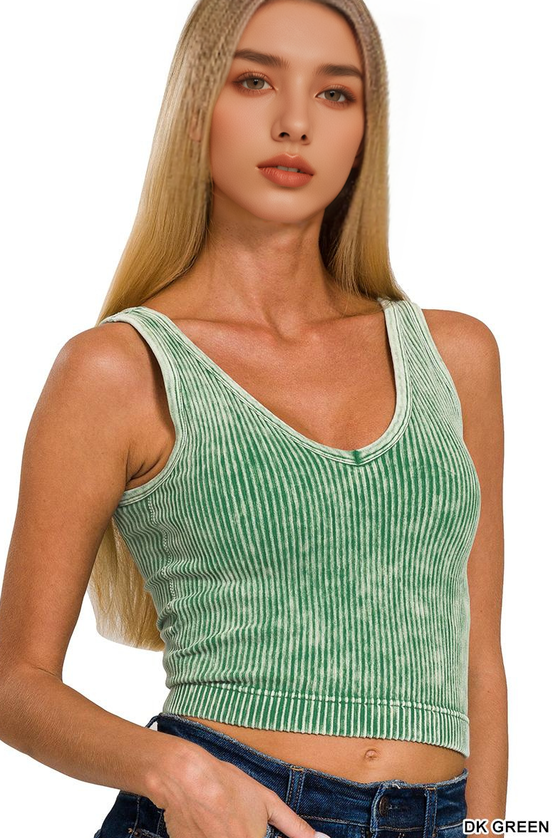 Ribbed Crop Tank