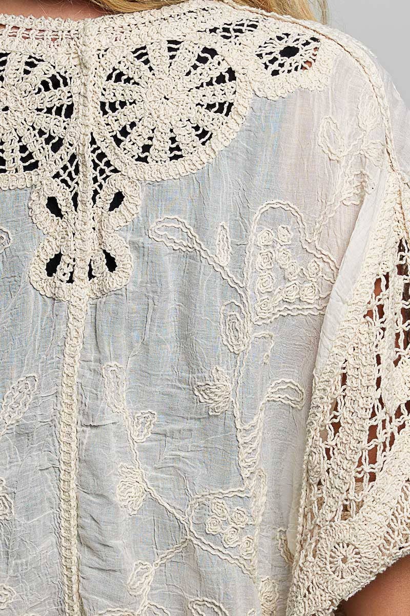 Crochet Cardigan Top