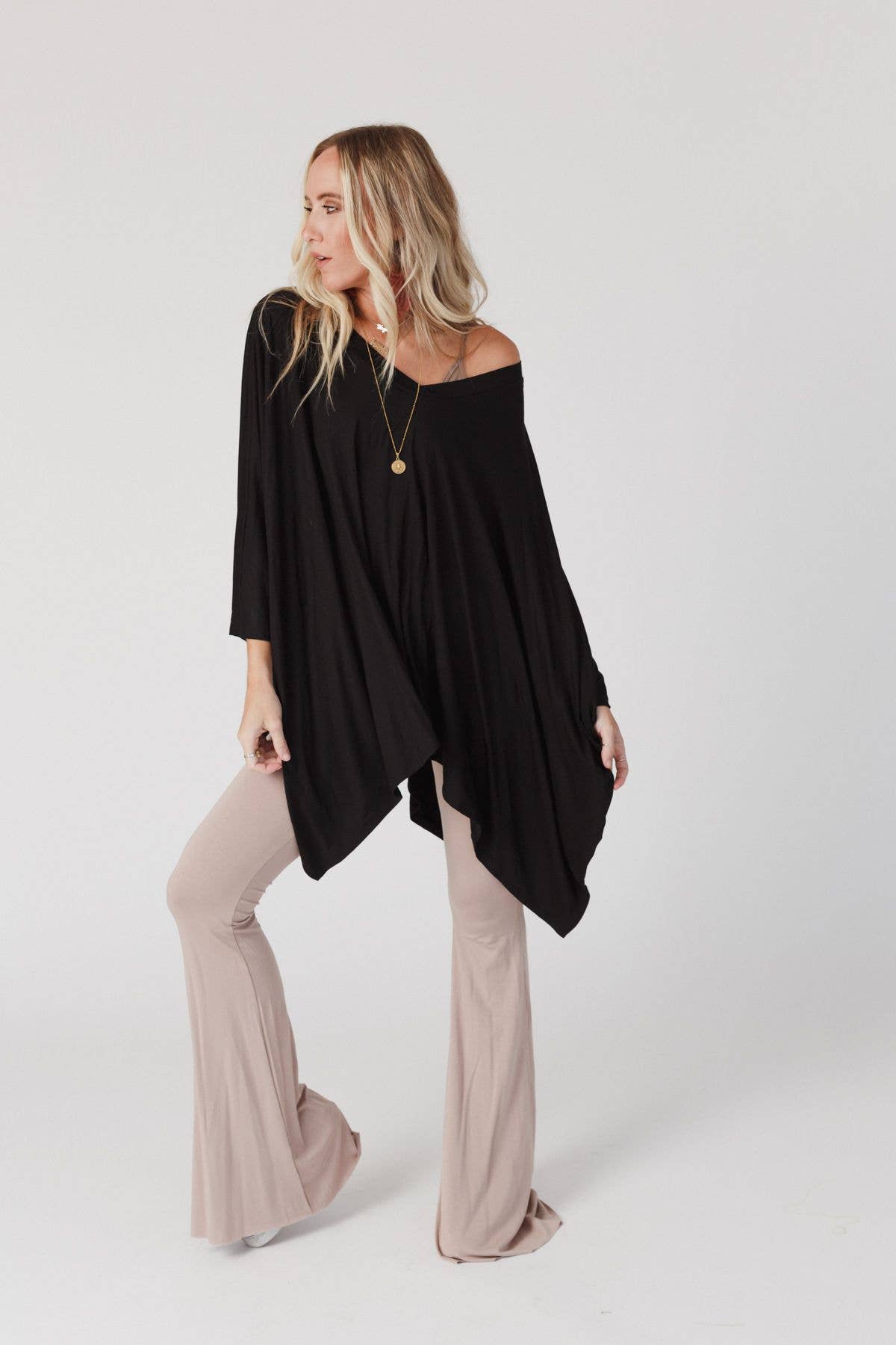 The Wren Boho Top - Black