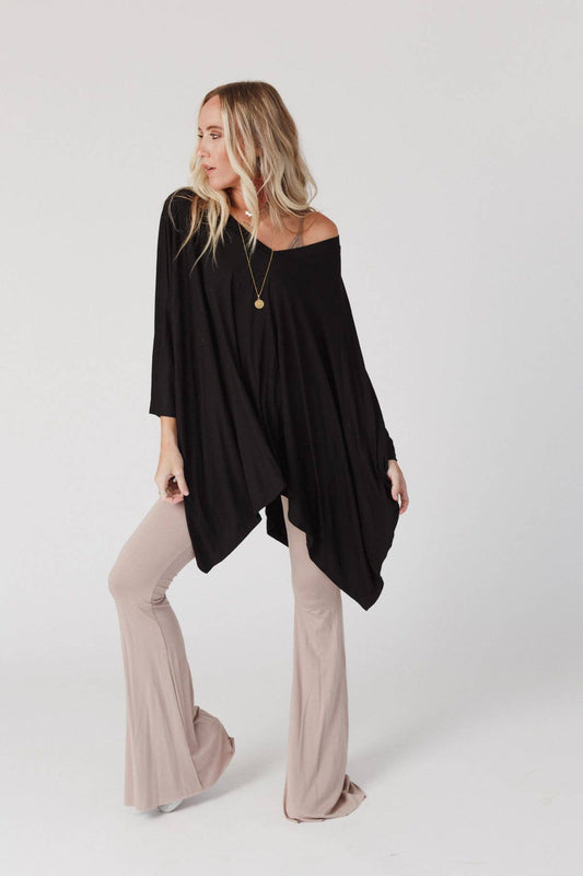 The Wren Boho Top - Black