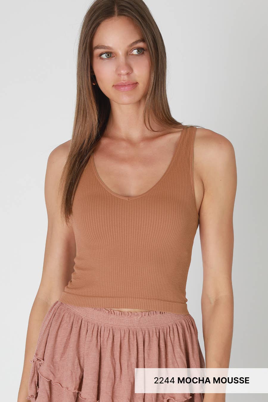 Reversible Ribbed Crop Top