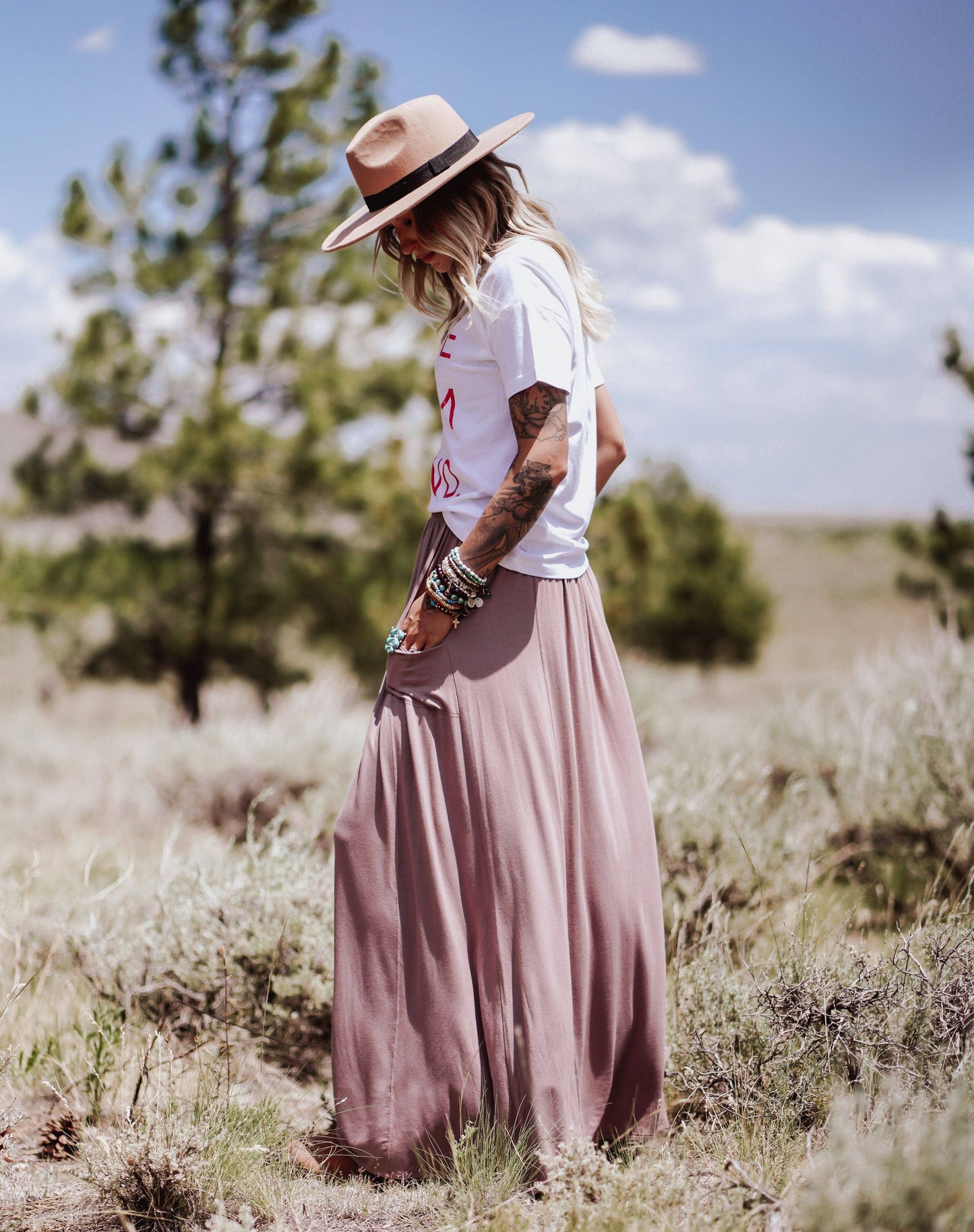 Mocha Maxi Skirt