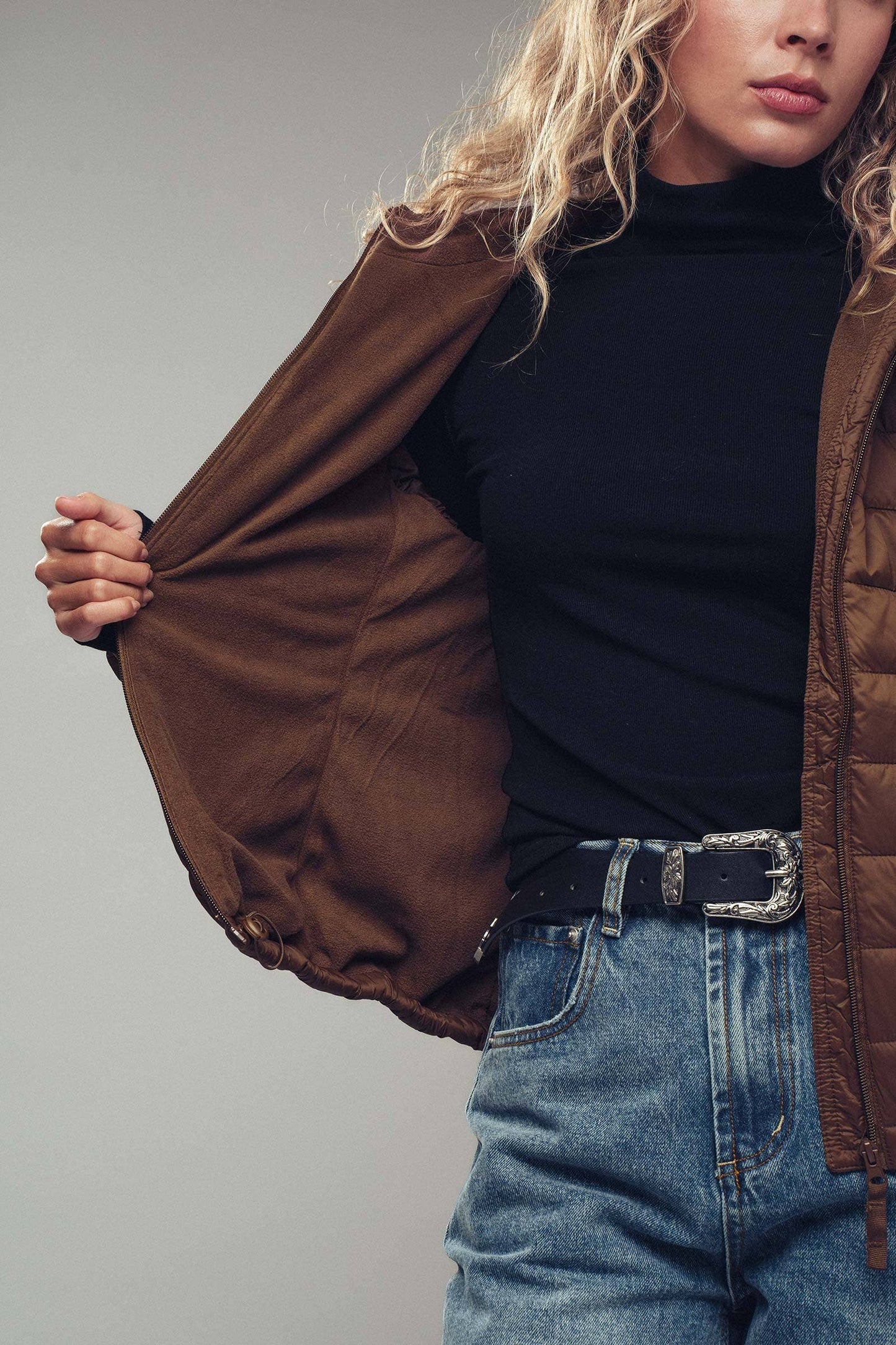 Hooded Lightweight Channel-Quilted Puffer Jacket