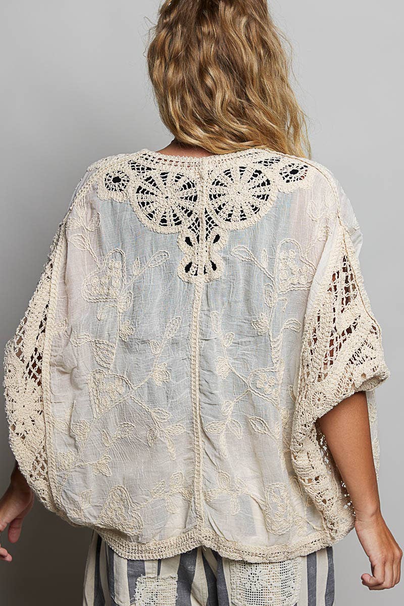 Crochet Cardigan Top