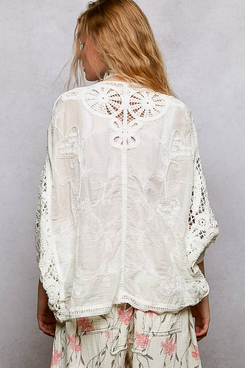 Crochet Cardigan Top