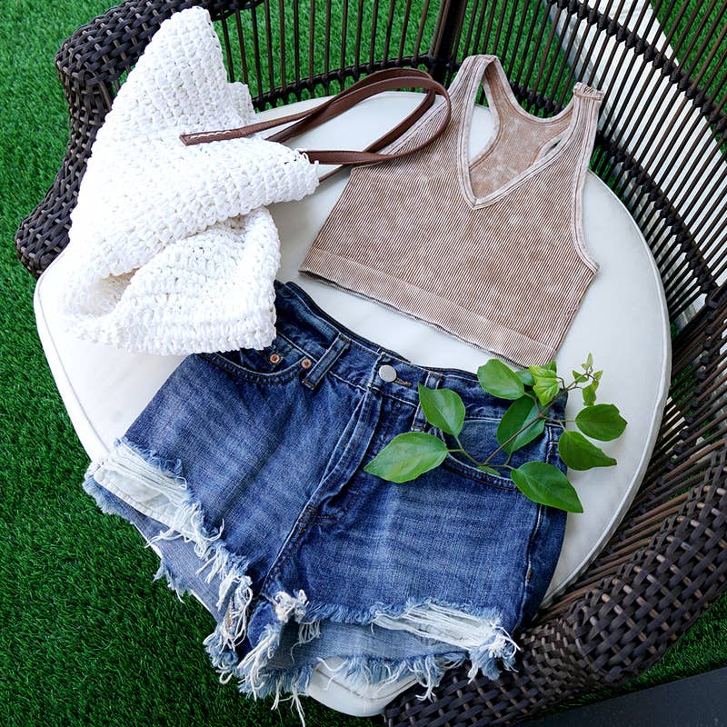 Ribbed Crop Tank