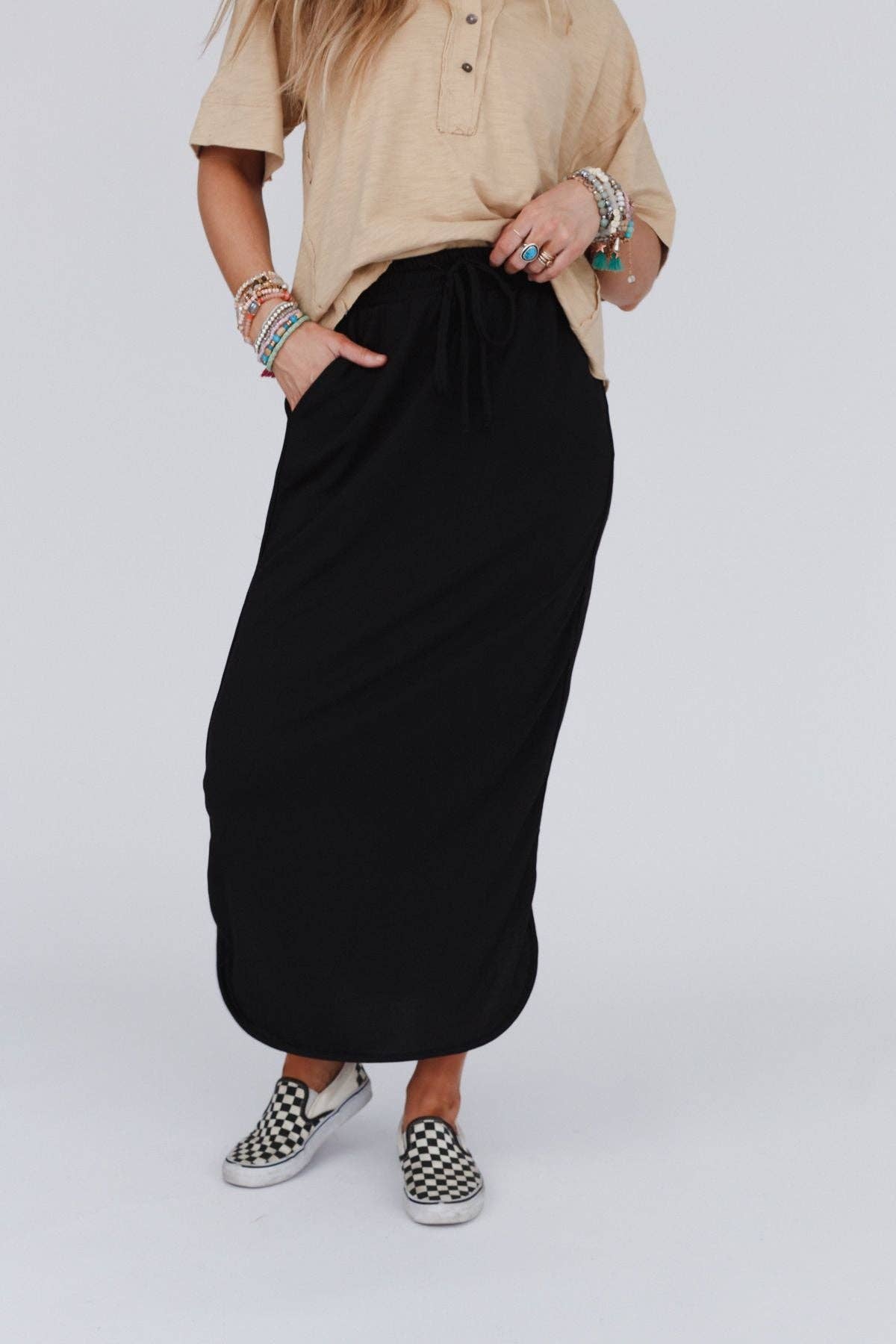 Black Maxi Skirt